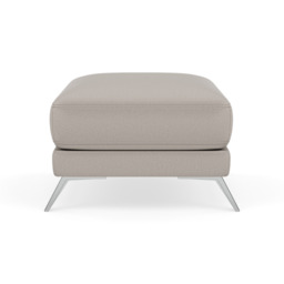 Zuco Footstool - Footstool Fabric - BFAMAD-02 SILVER GREY - thumbnail 1