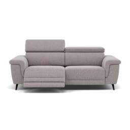 Sparta 3 Seater Recliner Sofa - 3 Str W/ 2 Power Recliner W/ 2 Ratchet Headrest Fabric - Power with Manual Headrest - KB-1291-UK Amigo Granite