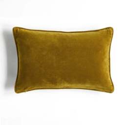 William Morris At Home Larkspur Yellow Cushion - Larkspur Cushion Tumeric - thumbnail 3