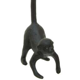 Fauna Black Finish Monkey Toilet Roll Holder - Fauna Black Finish Monkey Toilet Roll Holder - thumbnail 2