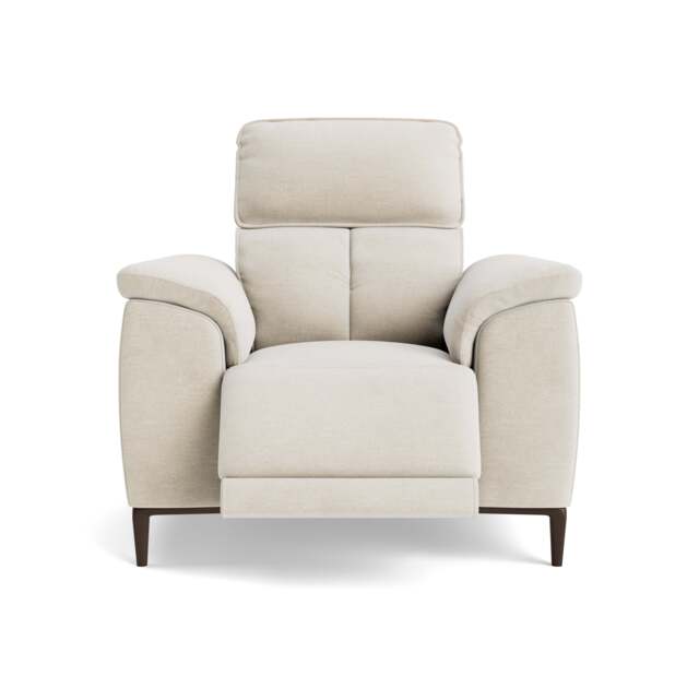 Loma Recliner Armchair - Power Recliner Chair USB Fabric - Power Recliner with USB - FAB-NTS - 01 CREAM - image 1