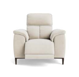 Loma Recliner Armchair - Power Recliner Chair USB Fabric - Power Recliner with USB - FAB-NTS - 01 CREAM