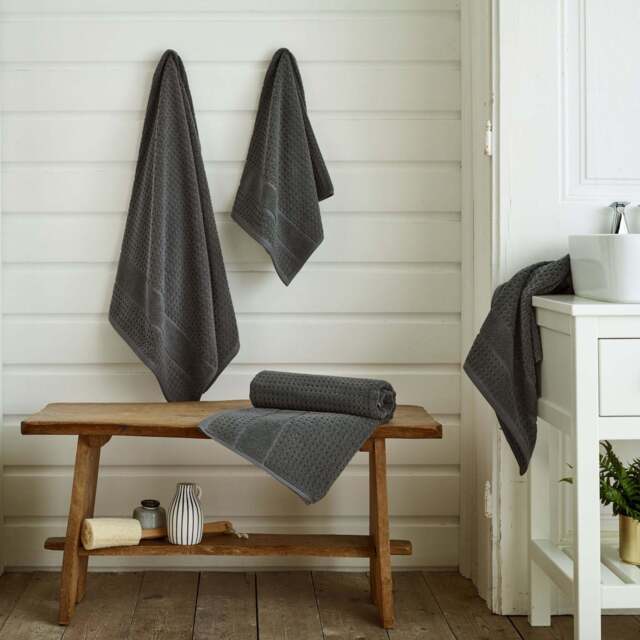 Mosley Towel Dark Grey - SALE Mosley Hand Towel Charcoal - image 1