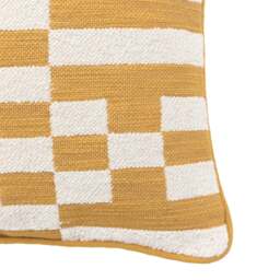 Lohko Woven Yellow Cushion - Lohko Woven Cushion Ochre 45CM - thumbnail 2
