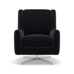 Chilton Swivel Armchair - Swivel Chair Fabric - Kobe Charcoal