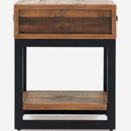 Detroit Side Table - Lamp Table Oaklands & Rustic Natural Finish - thumbnail 5