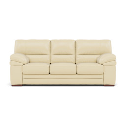 Gino 3 Seater Sofa - 3 Seater Sofa Cat 60 - Cat-60/02 Montana Cool Cream / Wooden Feet - thumbnail 1