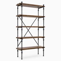 Coralia Bookcase - Bookcase Reclaimed Solid Wood - thumbnail 2