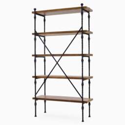 Coralia Bookcase - Bookcase Reclaimed Solid Wood - thumbnail 4