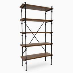Coralia Bookcase - Bookcase Reclaimed Solid Wood - thumbnail 8