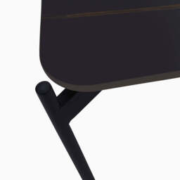 Rocco Black and Gold End Table - End Table Black & Gold Ceramic Top / Black Powder Coated Metal Legs - thumbnail 6