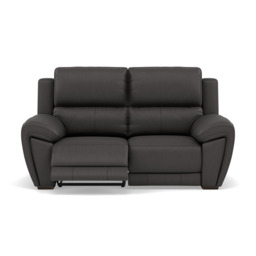 Echo 2 Seater Recliner Sofa - 2 Seater 2 Power Recliners Lumber Support Cat 25S - Power With Power Headrest Footrest Lumbar & USB - NCS-180E SLATE GREY