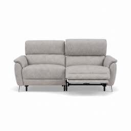 Sol 3 Seater Recliner Sofa - 3 Seater Power Recliner Sofa with Head Tilt F6 - Dexter Stone 43502