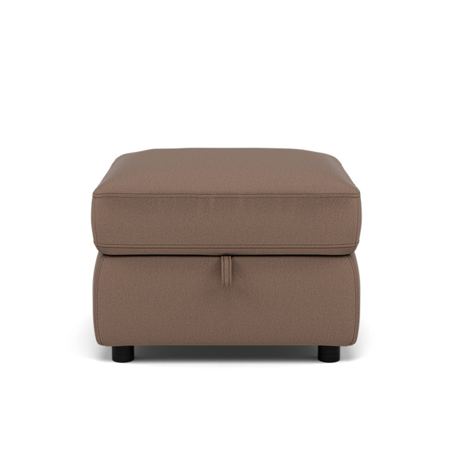 Tranquil Storage Footstool - Storage Foostool Fabric - BFA-MAD-05 DARK TAUPE - image 1