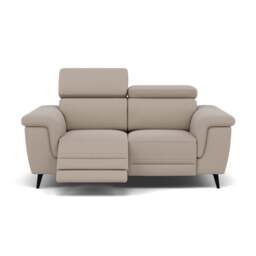 Sparta 2 Seater Recliner Sofa - 2 Str W/ 2 Power Recliner W/ 2 Power Headrest Fabric - Power with Power Headrest & USB - CU9101-5-UK Oxford Beige