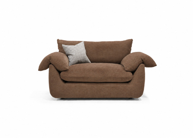 Vogue Williams Bayswater Loveseat - Cuddler Linen Look - Linen Look Terracotta - image 1