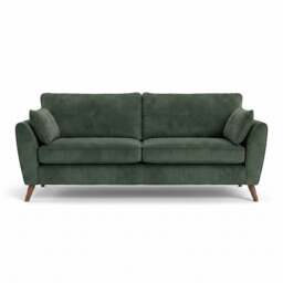 Zara 4 Seater Sofa - 4 Seater Sofa - Plush Emerald / Dark Feet - thumbnail 1