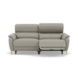 Sol 3 Seater Recliner Sofa - 3 Seater Power Recliner Sofa with Head Tilt Cat 60 - Cat-60/28 Montana New Grey - thumbnail 1