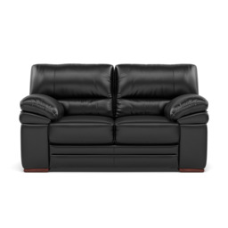 Gino 2 Seater Sofa - 2 Seater Sofa Cat 55 - Cat-55/72 New Club Dark Grey / Wooden Feet - thumbnail 1