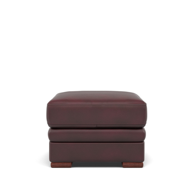 Gino Storage Footstool - Storage Stool Cat 60 - Cat-60/15 Montana Ruby / Wooden Feet - image 1
