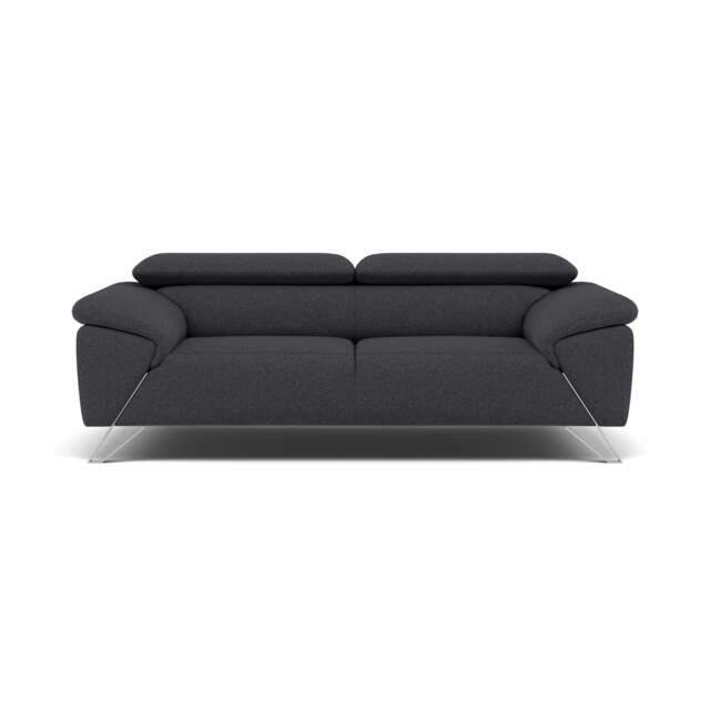 Nicoletti Puccini Small 3 Seater Sofa - 2.5 Seater Sofa NA - Coupe' FR 610 Anthracite - image 1