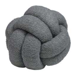 SALE Boucle Knot Fleece Cushion Charcoal - thumbnail 2