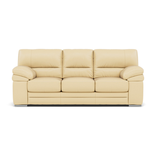 Gino 3 Seater Sofa - 3 Seater Sofa Cat 60 - Cat-60/04 Montana Vanilla Cream / Metal Feet - image 1