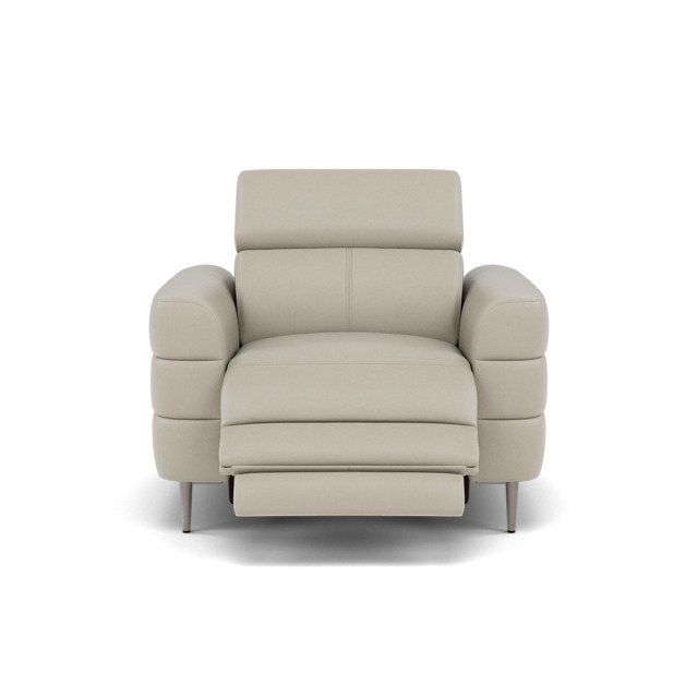 Hoy Recliner Armchair - Chair W/ Power Recliner W/ Power Headrest Cat NL/O - Power with Power Headrest & USB - NL5115 New York Light Grey - image 1