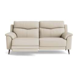 Revel Small 3 Seater Recliner Sofa - 2.5 Seater Sofa with 2 Power Recliners (Compact) Cat 20S - Power Recliner with USB - NWS-521E FROST - thumbnail 1