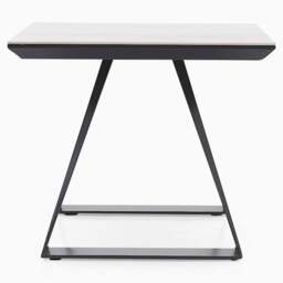 Romany Side Table - Lamp Table Light Grey Ceramic / Dark Grey - thumbnail 4
