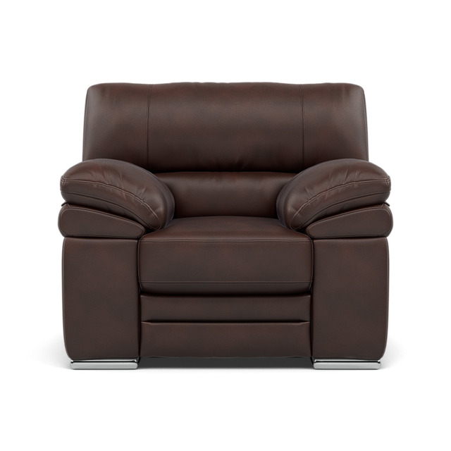 Gino Armchair - Armchair Cat 60 - Cat-60/08 Montana Chocolate / Metal Feet - image 1