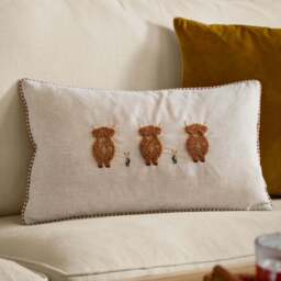 Ramble Highland Cows Cushion - Ramble Highland Cows Poly Cushion Ginger 30X50CM - thumbnail 1