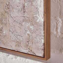 SALE Astratto Set Of 2 Neutral Textured Canvas - thumbnail 2