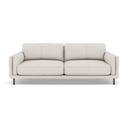 Morris 3 Seater Small Sofa - 2.5 Seater Sofa Compact Cat 25 - NC-744D STAR WHITE - thumbnail 1