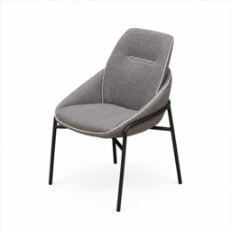 Dakota Medium Dining Table & 4 Grey Dining Chairs Set - thumbnail 3