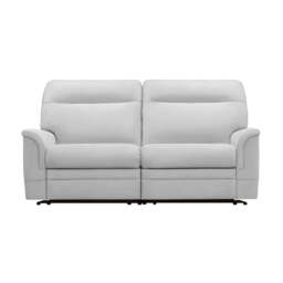 Parker Knoll Hudson 2 Seater Recliner Sofa - 2 Seater Power Double Recliner M Grade Leather - Power Recliner with USB - Madri Moss