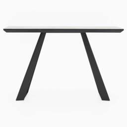 Romany Console Table - Console Table Light Grey Ceramic / Dark Grey - thumbnail 1