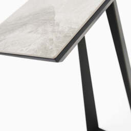Romany Console Table - Console Table Light Grey Ceramic / Dark Grey - thumbnail 6