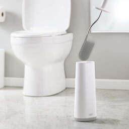 Joseph Joseph Bathroom Grey Toilet Brush - Flex Plus Toilet Brush White & Grey - thumbnail 1