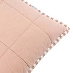 Hebden Stripe Brown Square Cushion - Hebden Stripe 55X55CM Cushion Pecan/Cotta - thumbnail 3