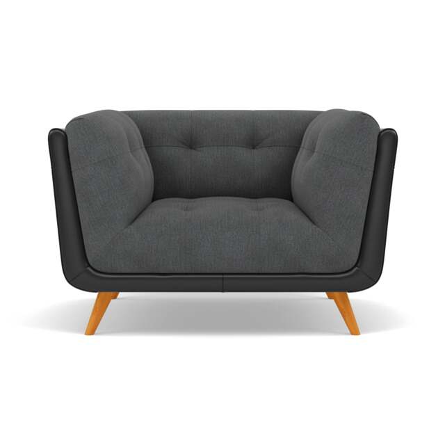 Siena Armchair - Armchair F8 + Cat 55 - Darwin Charcoal 50493 + Cat 55/72 - image 1