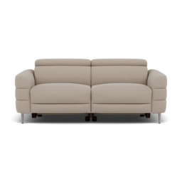 Hoy 3 Seater Sofa - 3 Str Static W/Manual Headrest Fabric - CU9101-5-UK Oxford Beige - thumbnail 1