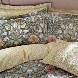 William Morris At Home Spring Thicket Mineral Oxford Pillowcase Pair - Spring Thicket Mineral Oxford Pillowcase Pair - thumbnail 3