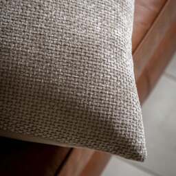 Basketweave Chenille Cream Cushion 2 Pack - Basketweave Chenille Cushion Cream 2pk - thumbnail 2