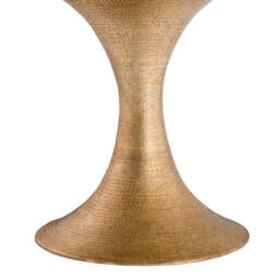 Eichholtz Melchior Round Dining Table Washed Oak Veneer / Brushed Brass Finish - Round Dining Table Washed Oak Veneer / Brushed Brass Finish - thumbnail 7