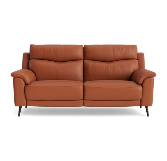 Revel Small 3 Seater Sofa - 2.5 Seater Sofa Compact Cat 20S - NWS-605D WARM BROWN - image 1