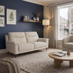 Revel Small 3 Seater Sofa - 2.5 Seater Sofa Compact Cat 20S - NWS-605D WARM BROWN - thumbnail 2
