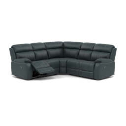 Galaxy Corner Recliner Sofa - Combination 3 2 Corner 2 with 2 Power Recliners Fabric - Left Hand Facing - Power Recliner with USB - BFA-BLJ-2047 LAKE GREEN - thumbnail 1