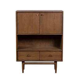 G Plan Marlow Display Cabinet - Display Cabinet Medium-Tone Oak