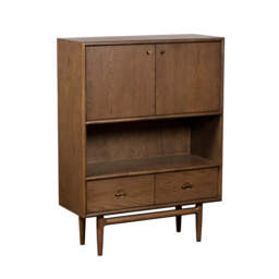 G Plan Marlow Display Cabinet - Display Cabinet Medium-Tone Oak - thumbnail 2